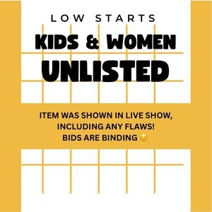 UNLISTED ITEM KIDS/WOMENS